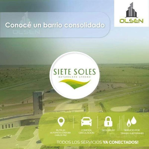 Imagen 13 de 14 de Imperdible! Lote 1500m2- Siete Soles Heredades! Amenities