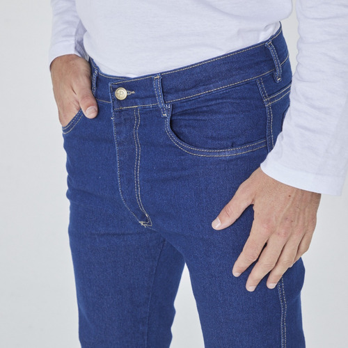 Imagen 2 de 8 de Pantalón Jean Pampero Elastizado Slim Fit - Talle 38 Al 60