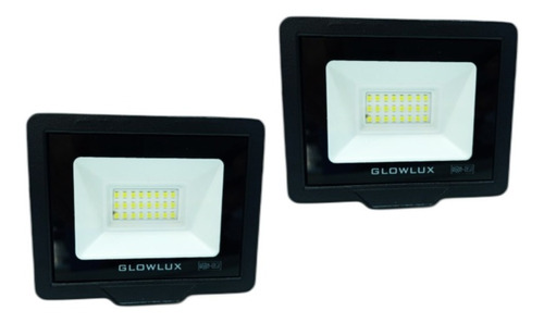 Pack X2 Proyector Reflector Eco Led 20w Cálido Glowlux E A 