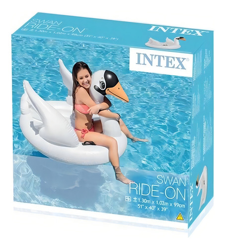 Inflable Para Alberca Mega Cisne Blanco 2 Pers Playa 57287