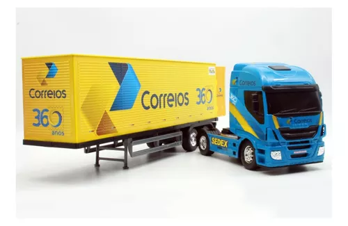 Caminhão Carreta Baú Correios Personalizado - 1 Unidade