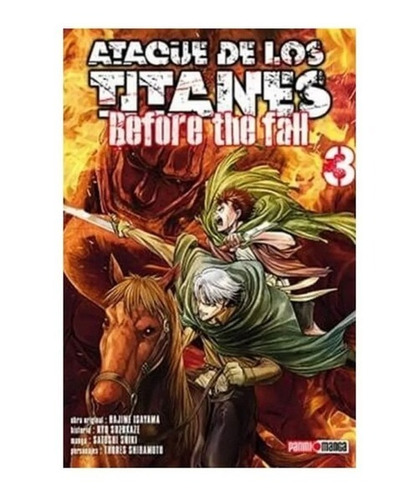 Manga Panini Ataque De Los Titanes Before The Fall N.3    