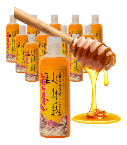 50 Set Rapunzel Shampoo Miel Crece Brillo Anti Caspa Caida
