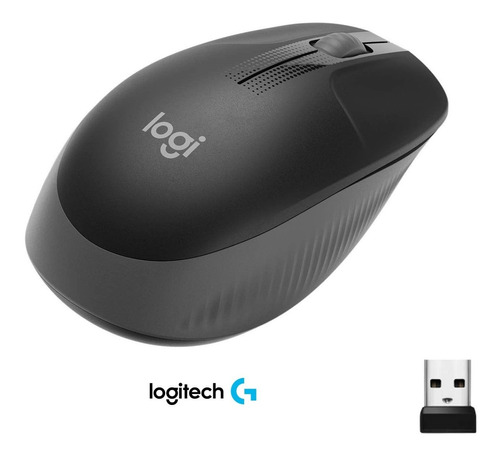 Mouse Logitech Sem Fio M190 Wireless 1000 Dpi 