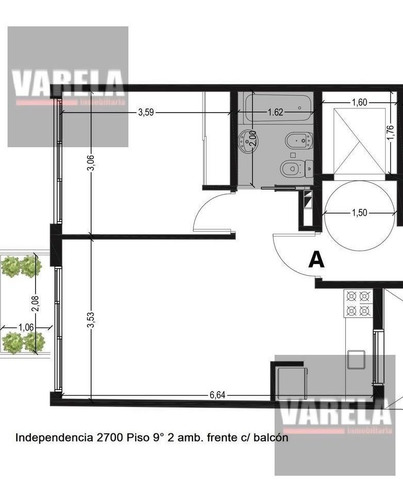 Imagen 21 de 30 de Av. Independencia 2700 P 1° 2 Amb. Al Frente C/ Balcón A Estrenar. Luminoso. Oportunidad!!