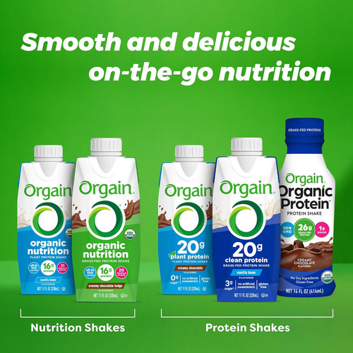 Orgain Batido De Proteína Vegano Nutricional Orgánico, Vaini