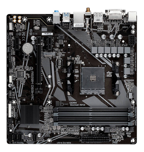 Placa Madre Gigabyte A520m Ds3h Ac Vrm Wifi Rgb A520mds3hac