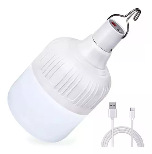 Bombillo Led 100w Recargable Usb Lampara Emergencia 6-8horas - Luegopago