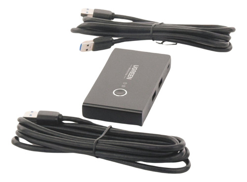 Hub Ugreen Para Compartir 4 Puertos Usb 3.0 A 2 Pc S, 30768