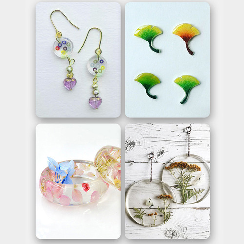 Joyas De Resina Epoxídica Con Pegamento Duro Transparente, C