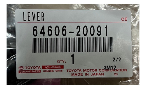 Palanca De Maleta Y Gasolina Toyota Corolla 99-02 Original