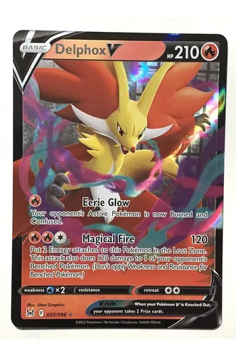 Lote De Cartas Pokémon Delphox V 027/196 Lost Origin Ultra R