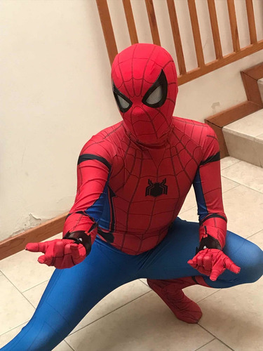 Mascara Electronica De Spiderman Mueve Los Ojos Para Cosplay (Usado)