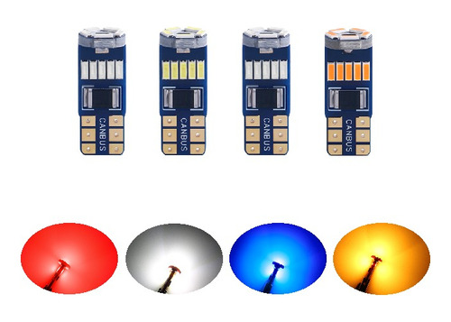 Foco De Pellizco Canbus  15 Hiperled Cuartos Reversa