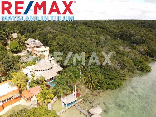 En Venta Lote En Bacalar Con Frente De Laguna