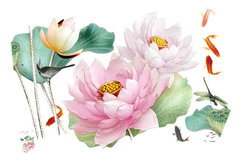 Etiqueta De La Pared De Flores, Calcomanía De Estilo B