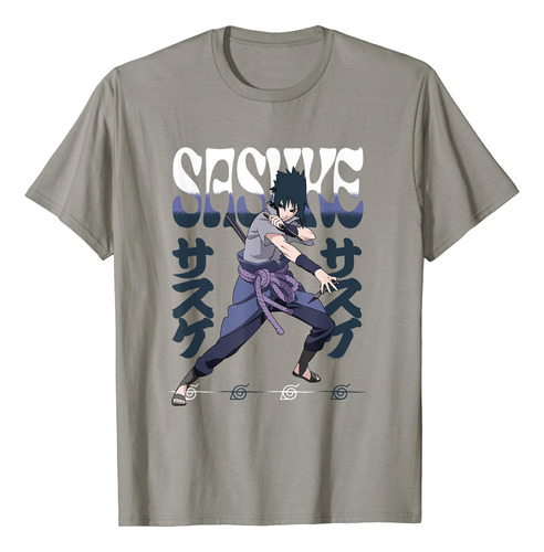 Naruto Shippuden Sasuke Playera Inclinada