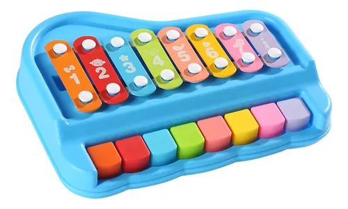 Set De Instrumentos Musicales Montessori De Madera – Xilófono De 8 Tonos, Clarinete, Pandereta, Maracas Y Más – Juguete Educativo Para Niños De 1 A 3 Años – Colores Neutros
