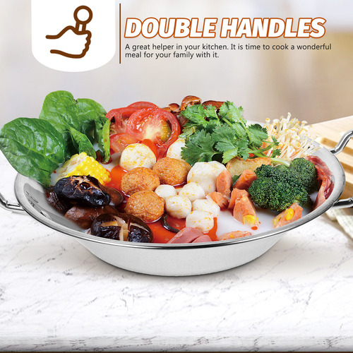 Plancha De Acero Inoxidable Hotpot Pot