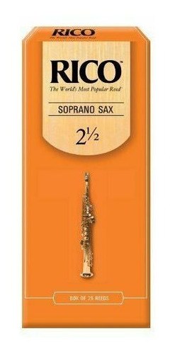 Set De 25 Cañas Para Saxofón Soprano Fuerza 2.5 Rico