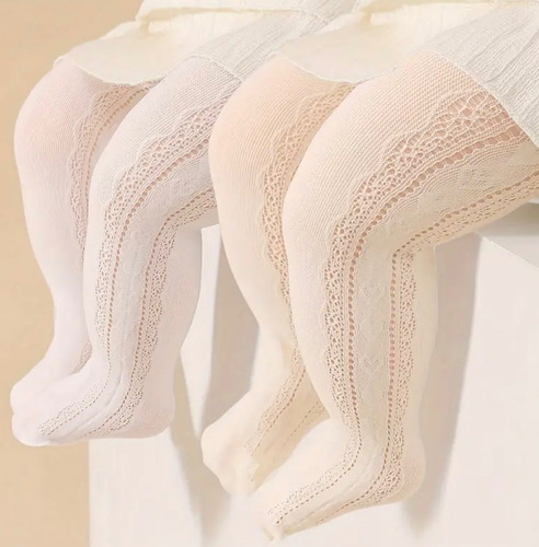 Can-can De Encaje Para Bebas Y Nenas Beige Labrada 2-4 A