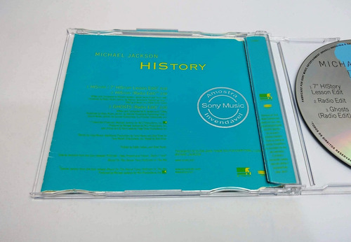 Cd Single Michael Jackson - History - Ghost - Radio Edit (Usado)