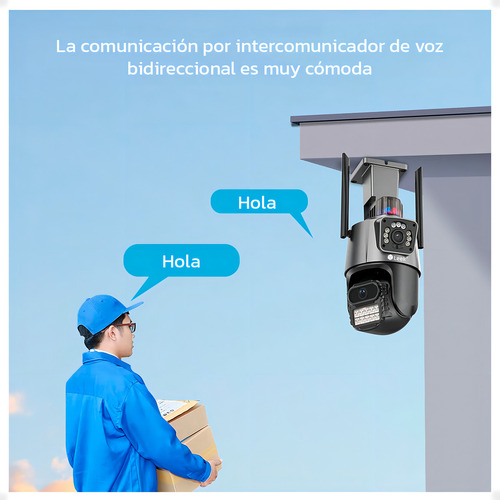 Camara De Seguridad Leek Exterior Inalambrica 360° - Otec