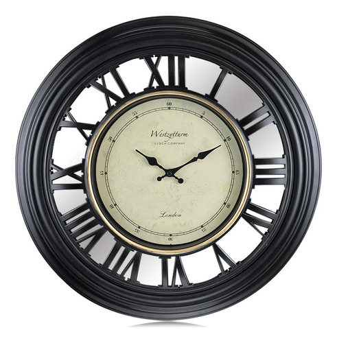 Reloj Pared Moderno Espejo Numero Romano 20.0 In