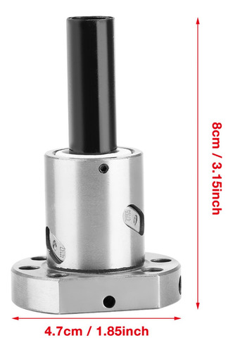 Tornillo De Bola Con Bridas Acero Para Rodamientos De 16 Mm