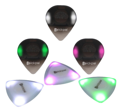 Paquete De 6 Púas Luminosas Para Guitarra, Púas Para