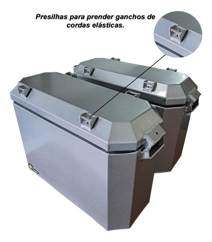 Kit Top Case Alumínio Prata Kawasaki Versys 300 + Suporte