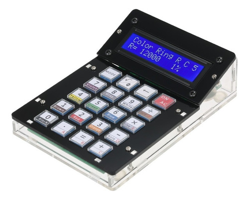 Calculadora Con Carcasa De Acrílico, Pantalla Lcd