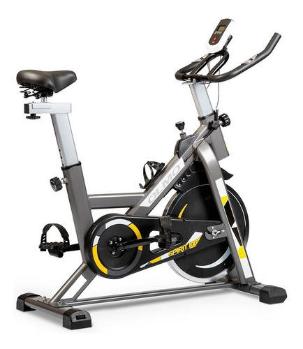 Imagen 3 de 7 de Bicicleta fija Olmo Spirit 100 para spinning color gris y negro