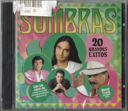 Grupo Sombras Cd 20 Grandes Exitos Cumbia Daniel Agostini