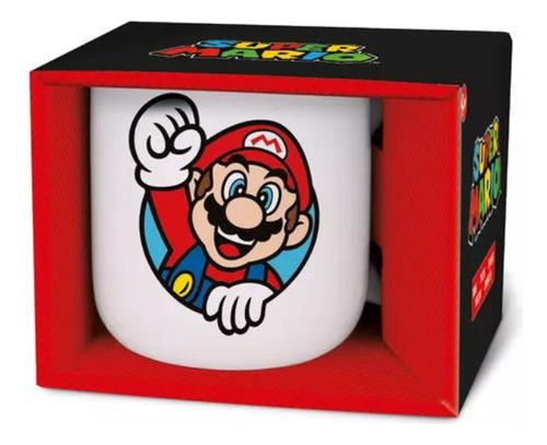 Taza Tazon Super Mario Bros Nintendo Con Caja 380ml 