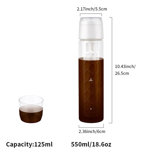 Cafetera Watchget Cold Brew, Cafetera Helada De Vidrio Y