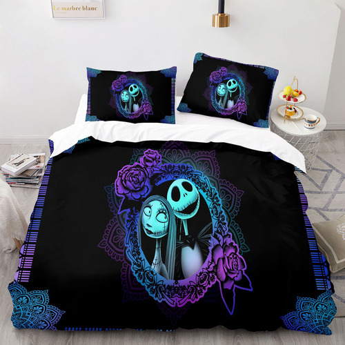 Juego De Ropa De Cama Tamaño Matrimonial Jack & Sally Y Fund