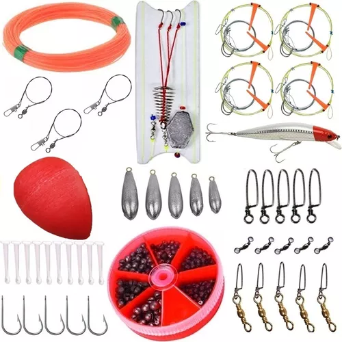 Set Kit Super Completo Articulos Pesca Variada Rio Y Laguna Lineas