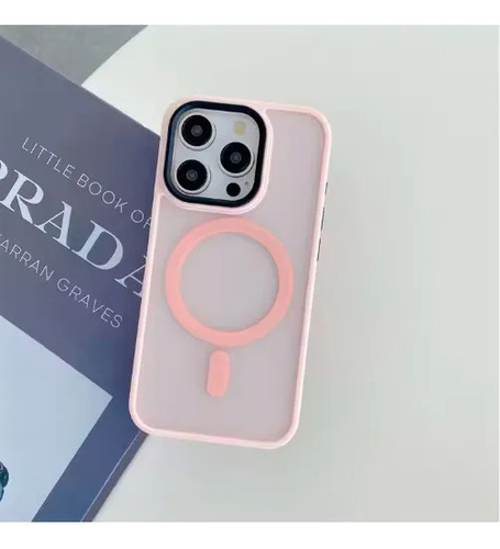 Funda Magnética Para Iphone 14, 15, 16 Pro Mate Rosa Iphone 16 Pro