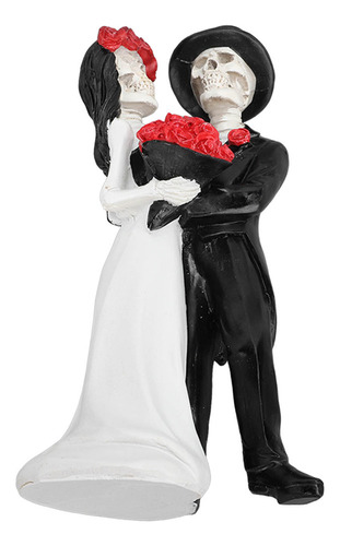 - Estátua De Casal De Noivos Esqueleto, Dia Dos Mortos,