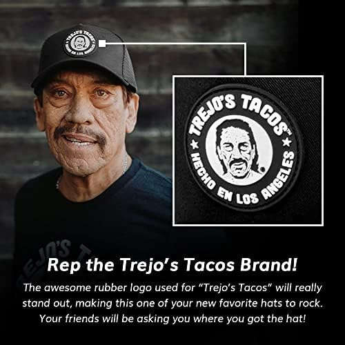 Trejos Tacos Sombrero Snapback Con Visera Plana En Negro Y