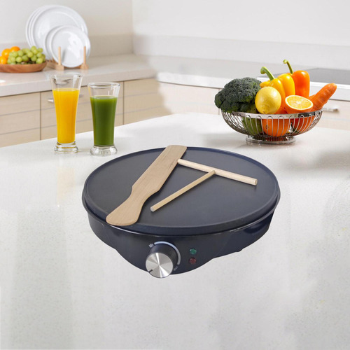 Máquina Elétrica Crepe Machine Pancake Griddle, Com