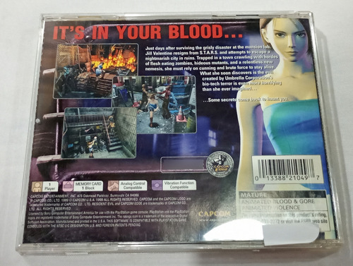 Resident Evil 3 Némesis Ps1 / Plastation One (Usado)