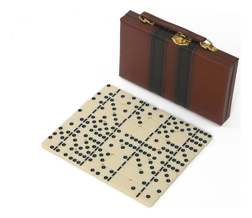 L Estuche Profesional De Lujo Bone Dominoes Con 28 Piezas
