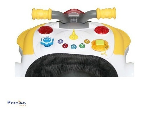 Imagen 4 de 8 de Andador Saltarín Premium Baby Moto C Bandeja, Luces, Ruedas
