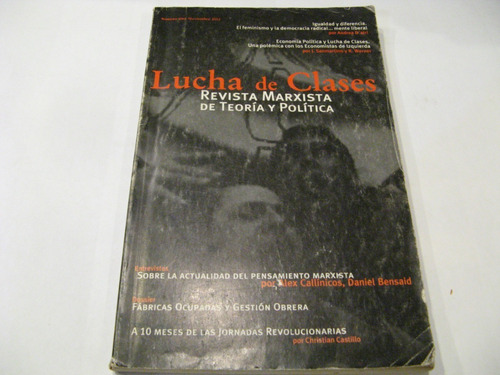 Lucha De Clases Revista Marxista De Teoria Y Politica N 1