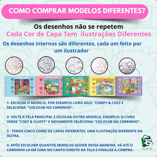 Livro De Colorir Em Capa Dura Com Desenhos Variados E Detalhados - Ideal Para Relaxamento, Combater O Estresse E Estimular A Criatividade! Um Presente Incrível Para Crianças E Adultos