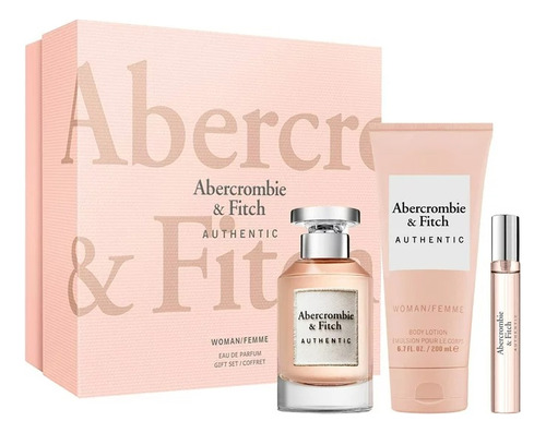 Set Perfume A&f Authentic Woman  100ml Edp Original 