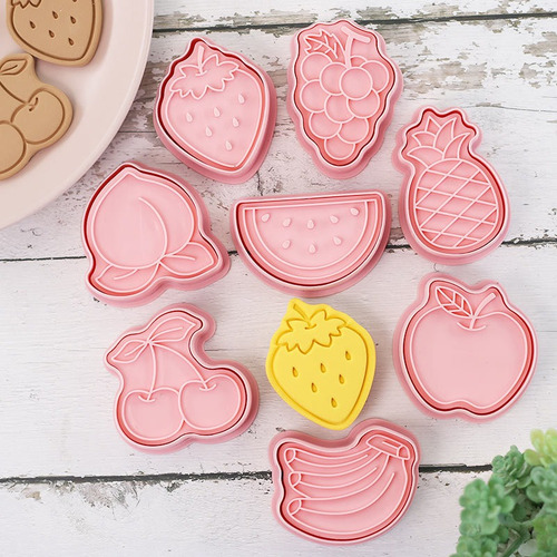 Moldes Para Reposteria,divertida Cortador De Galletas Frutas