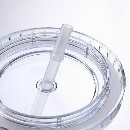 Hermoso Vaso Doble Capa Termico Transparente Tipo Starbucks